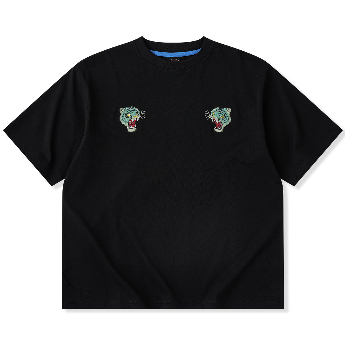 ABOUT タイガーシャツ 咆哮するブルータイガー」横須賀風刺繍入りコットンTシャツ – Karakubuy