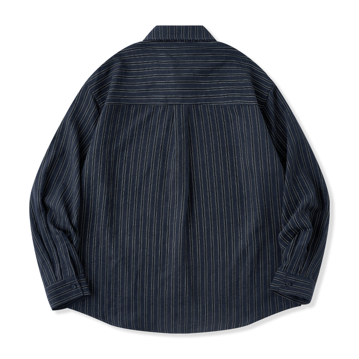 Business&Casual ダブルストライプ柄長袖ワークシャツ – Karakubuy