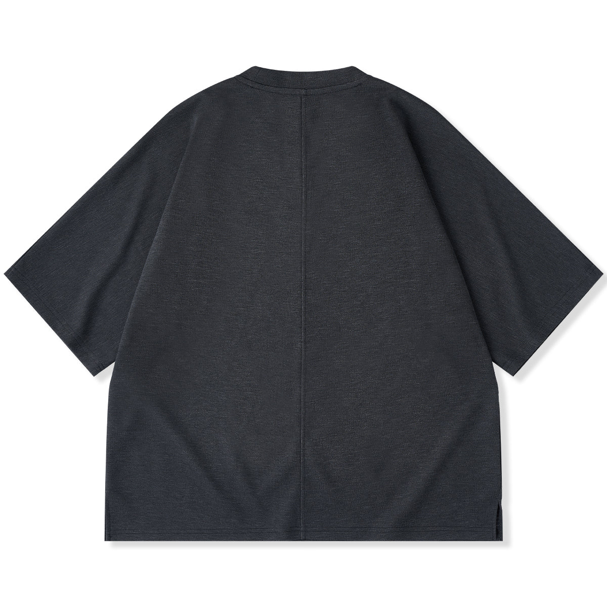 butcher products ラグランスリーブTシャツ 40 Karaku刺繍入り スラブ×コットンチェックボンディング生地ラグラン