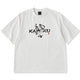 Karaku×川又聡「雪豹・足元に飛び散る墨」プリント＆刺繡入りコットンTee