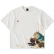 「山海経・霊獣」プリント＆KaraKu刺繡入りコットンTee