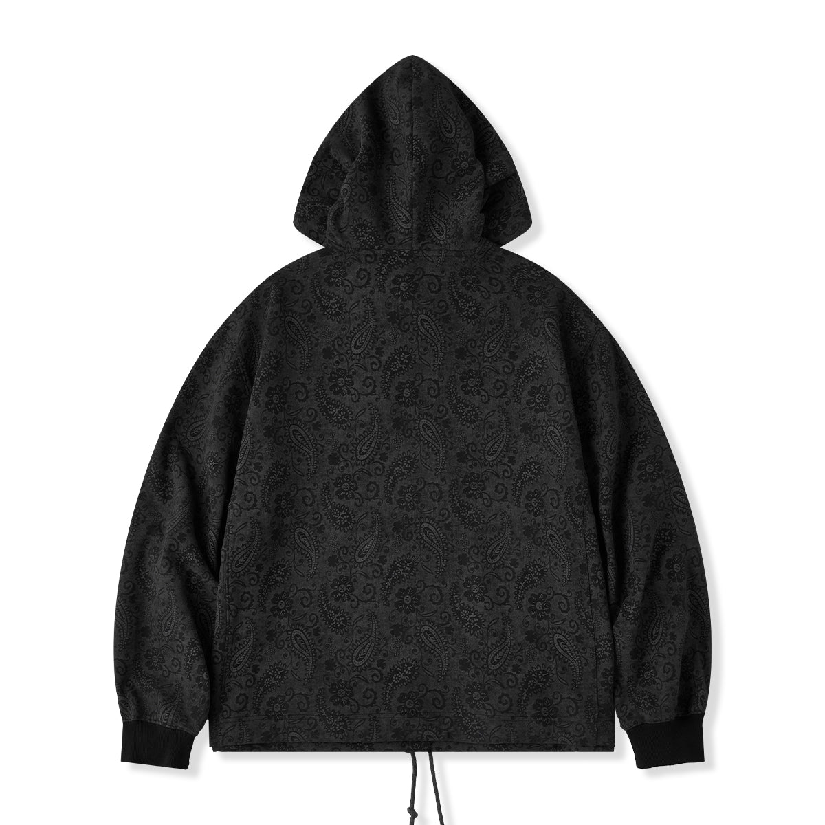 KaraKu」刺繍ロゴ ペイズリー総柄コットンフーディー – Karakubuy