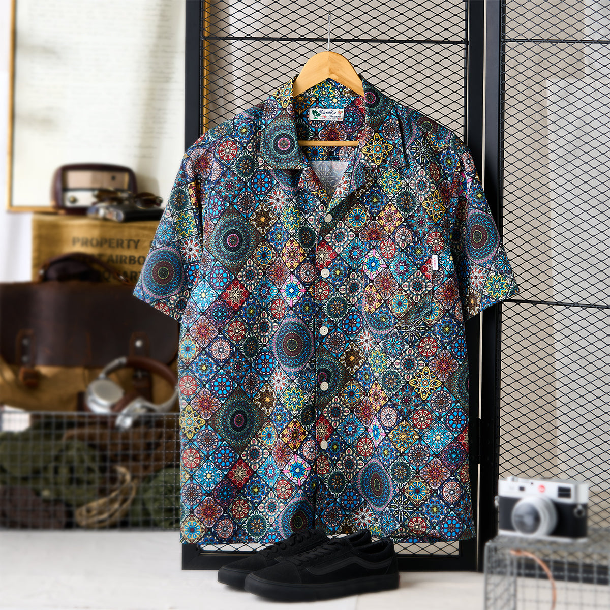 HAWAII ALOHA 「夏の万華鏡」総柄アロハシャツ – Karakubuy