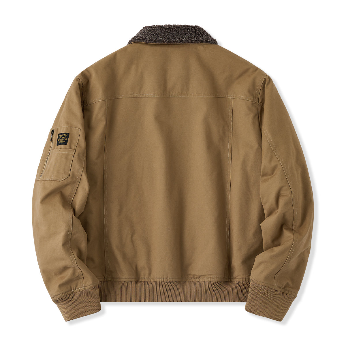 Fleece-lined cotton aviator jacket, thick – Karakubuy