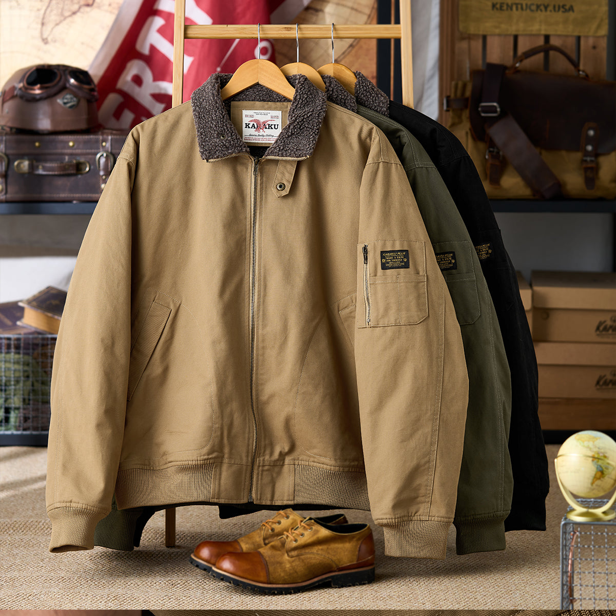 裏ボア コットンアビエイタージャケット 厚手 – Karakubuy