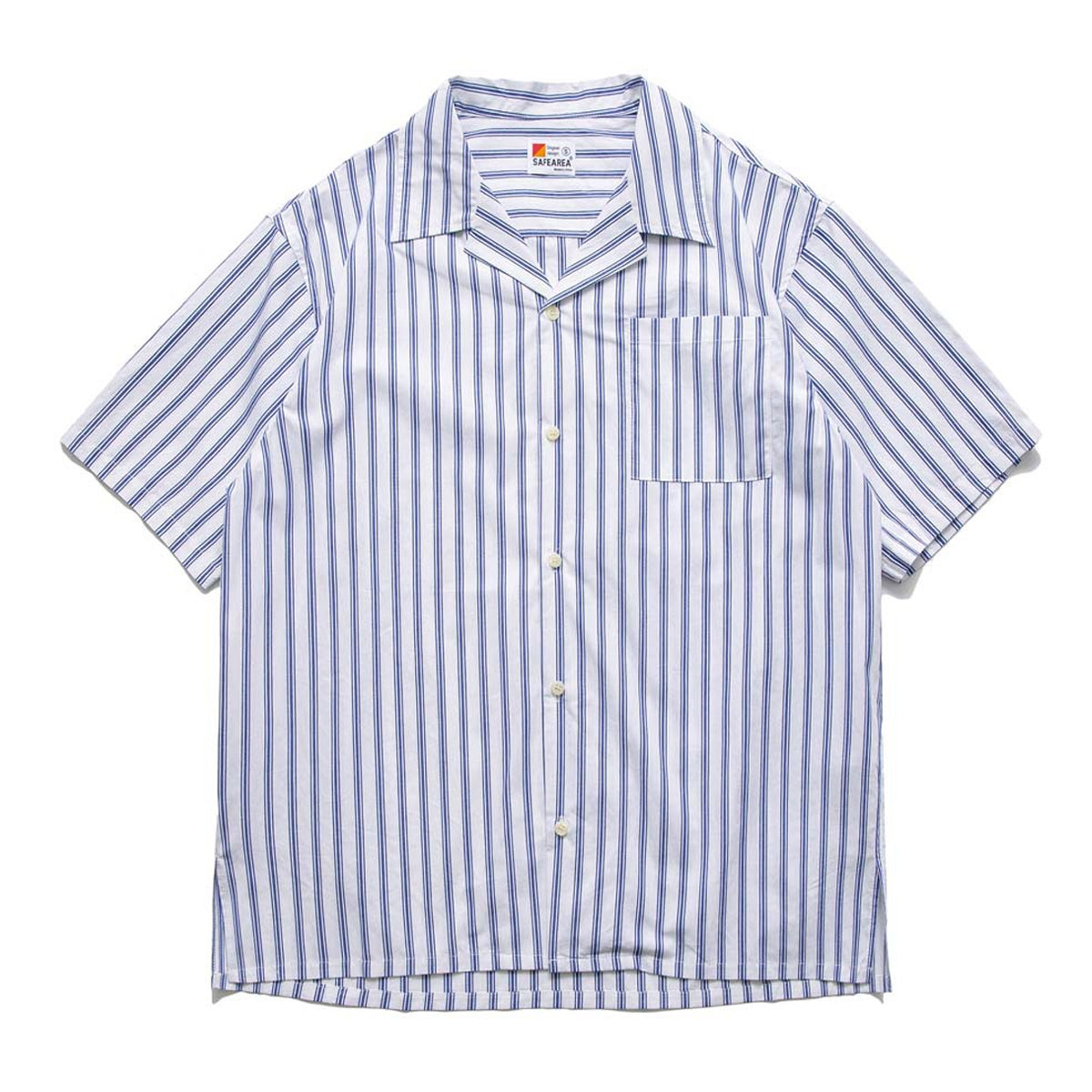 striped open collar shirt – Karakubuy