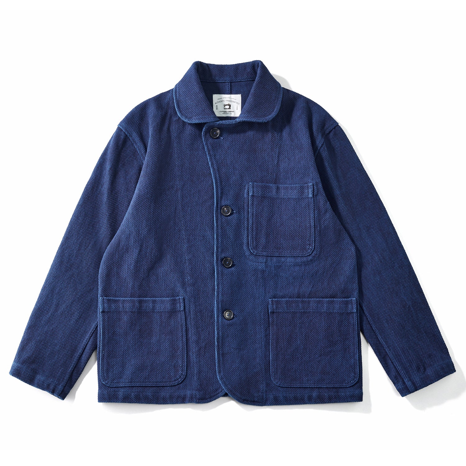 ヘビーウェイト 植物藍染刺子フレンチワークジャケット – Karakubuy